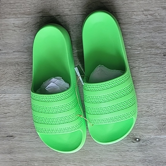 Adidas Adilette Ayoon Slides (Solar/ Green) - Picture 13 of 17